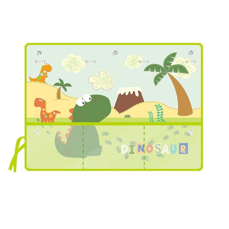 Lovely Car Curtain with Storage Net Pocket for Baby Window Sunshade Cover Kids Sunscreen Thermal Insulation Protection