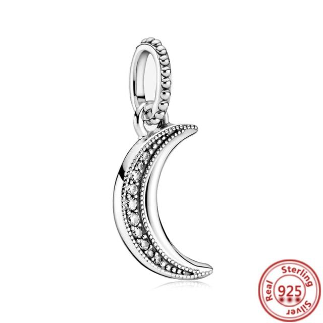 925 Silver Love Collection Beaded Pendant Charm Accessory Bracelet Women 'S Diy Jewelry