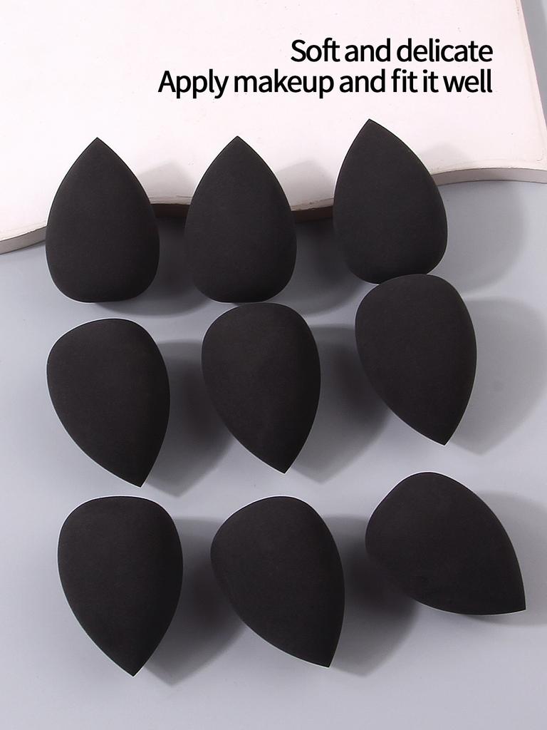 9PCS Multi-functional beauty egg makeup sponge set Foundation liquid Concealer Special sponge Powder puff for dry and wet use