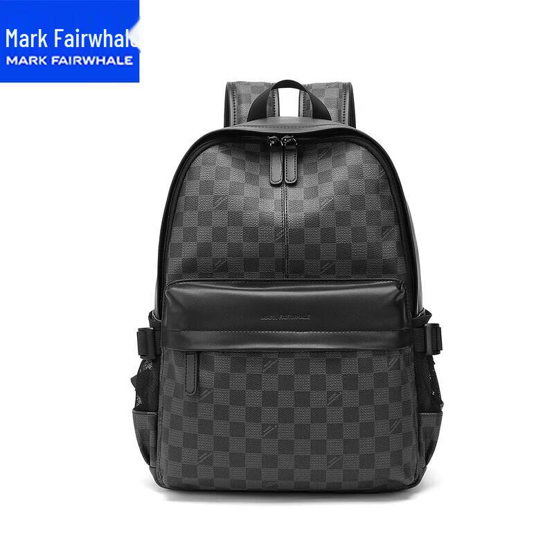 MARK FAIRWHALE Plaid Business Laptop Backpack