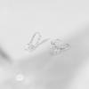 [Celebrity Wear] 925 Silver Lumilight One-Touch Hoop Earrings W