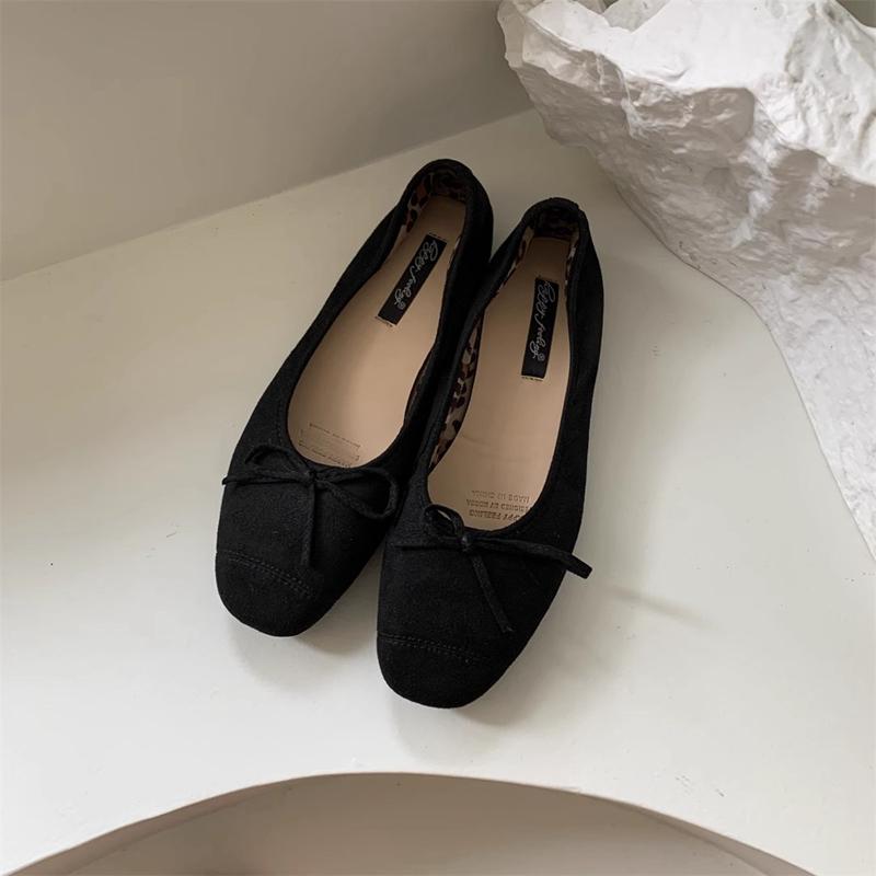Fashion SUOJIALUN Spring New Women Flat Sheos Fashion Round Toe Shallow Slip On Ladies Ballerinas Shoes Soft Sole Outdoor Ballet Shoes