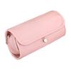 Travel Makeup Brush Bag Roll Up Makeup Brush Organizer 12 Slots Makeup Brush Case with Zipper Pocket for Cosmetic Essentials Makeup Brushes