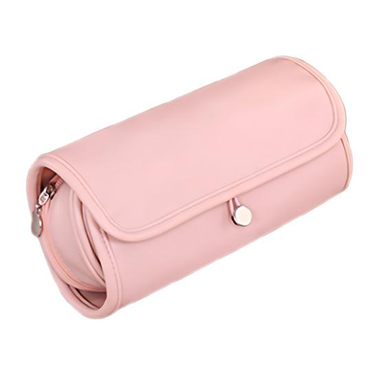 Travel Makeup Brush Bag Roll Up Makeup Brush Organizer 12 Slots Makeup Brush Case with Zipper Pocket for Cosmetic Essentials Makeup Brushes