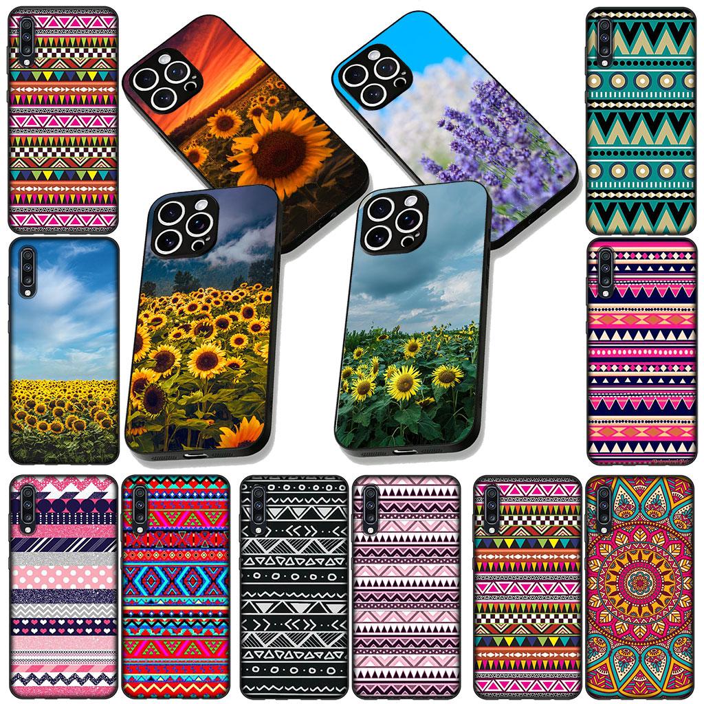 Cover for Apple iPhone 17 16 14 15 Pro Max Plus 15+ 16E XR ProMax Air 16+ Coque Phone Case Sunflower Aztec Tribal Tribe Colorful