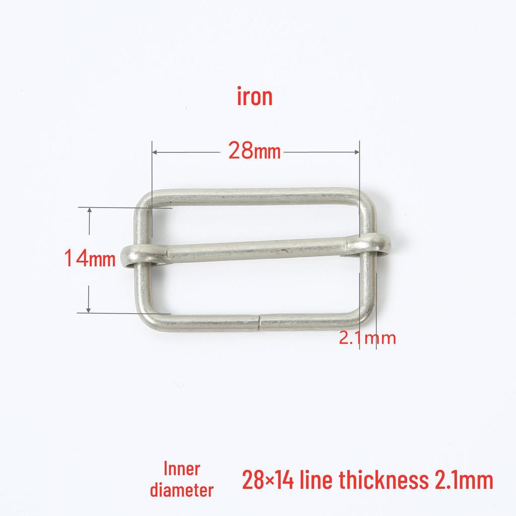 Stainless Steel Adjustable D-Ring Buckle - Copper Three-Speed Wire Pull Design