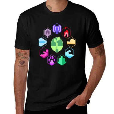 Alle Symbolen Art Horizon Zero Dawn Game T-shirt Zomer Vakantie Casual T-shirt