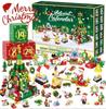 Hot Christmas Tree Building Blocks Toys Advent Calendar Gift Box 24Days Countdown Calendar Blind Box New Years Christmas Gift