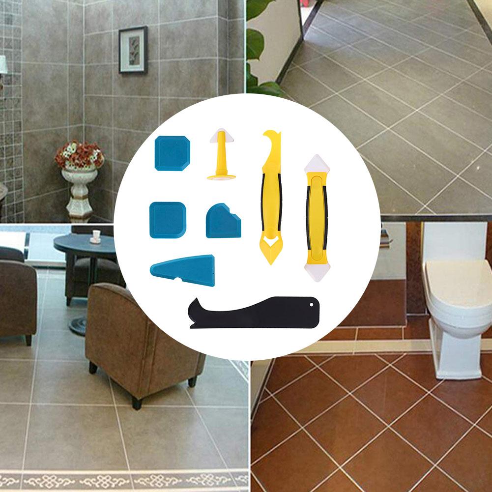 8PCS Plastic Silicon Sealant Scraper Hand Operated Tool for Industrial Hardware Accessory