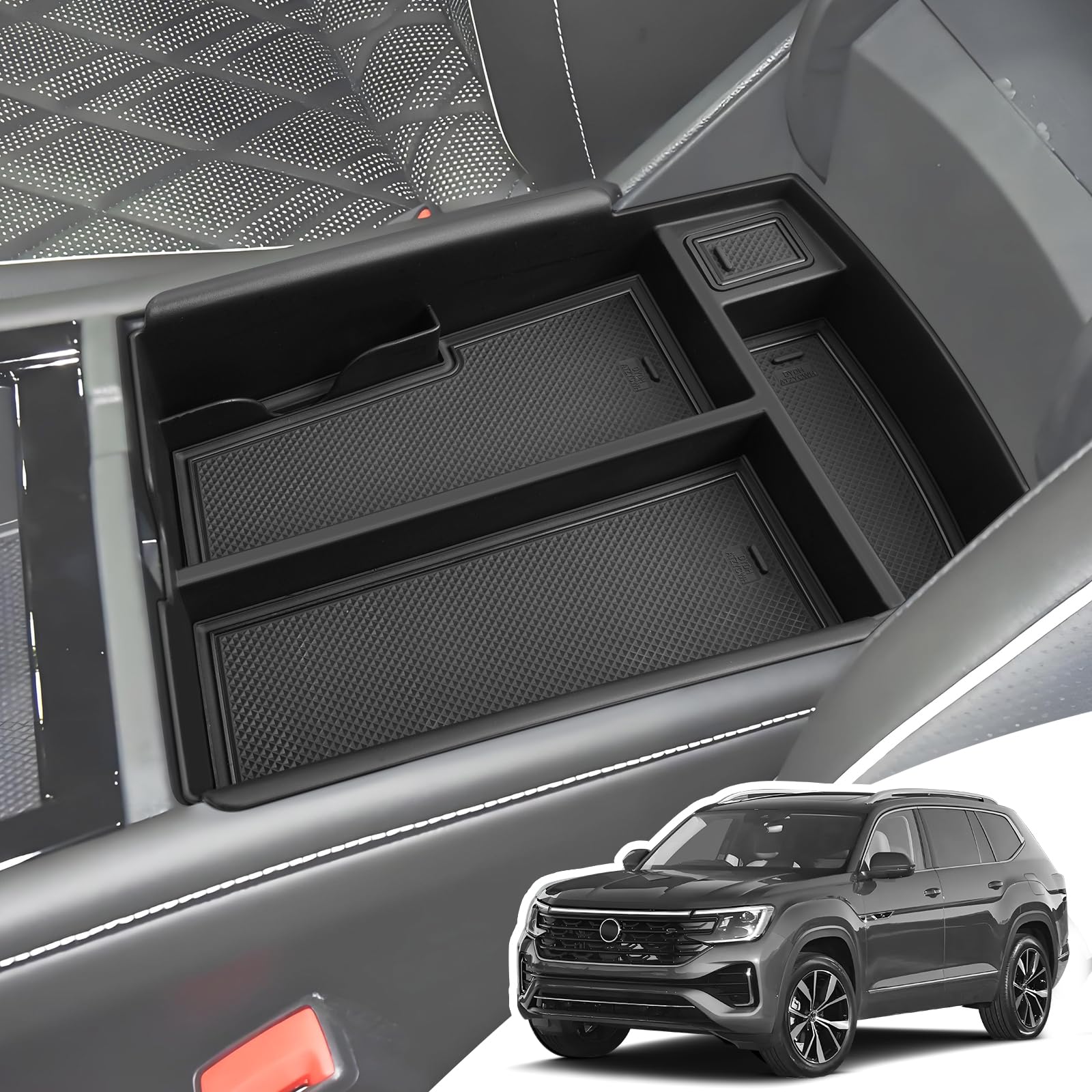 

LANGBEAN Console for 2025 Toyota Small Item Tissue Hidden Storage Interior Custom Alphard Accessories Storage New Storage Tray Box/Tray чёрный