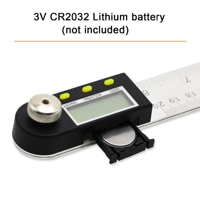 SHANHR 200mm/300 mm Digital Meter Angle Inclinometer Angle Digital Ruler Electron Goniometer Protractor Angle Finder