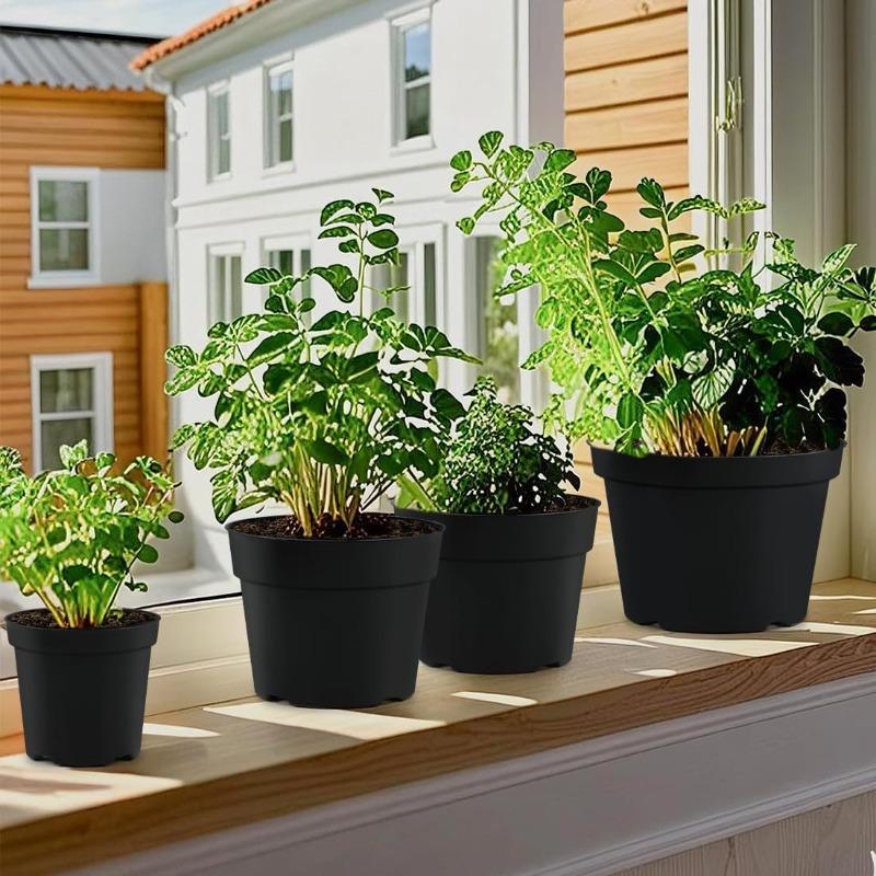 4/5/6inch Nursery Pots with Drainage Hole Thickened Plants Nursery Seeding Cup Grow Box Seed Starter Pot Garden Potted Container