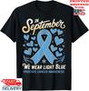 In September We Wear Light Blue Prostate Cancer Awareness T-Shirt, Unisex Tee Unisex T-Shirt