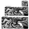 Computer Mouse Pad Strata Liquid Gaming Accessory Mousepad Black White Large Desk Mat Gamer Rubber XXL x Mause Carpet Run