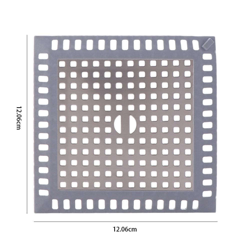 Square Shower Drain Strainers Stainless Steel Anti-blocking Strainer Bathtub Drain Cover  Bathroom