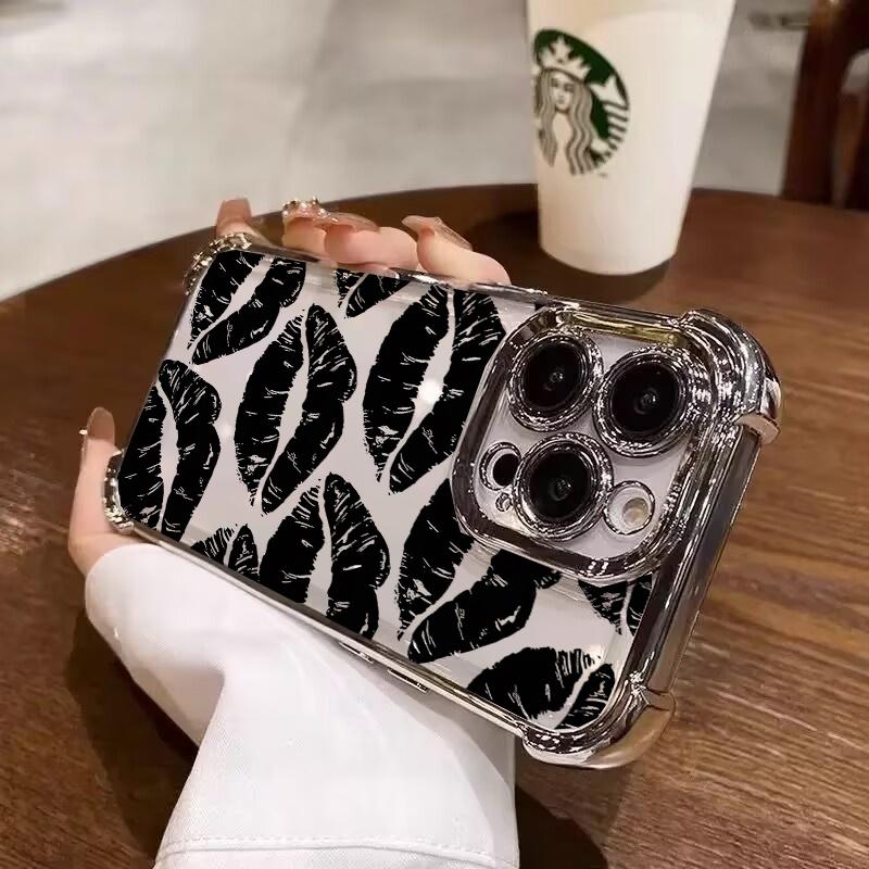 Case For Honor 400 PRO LITE MAGIC 7 X7D X9D X8C X8B X8A X9B X7A X6C X9A X6A X8 X5B X5C Lips Kiss Pattern Plating Cover