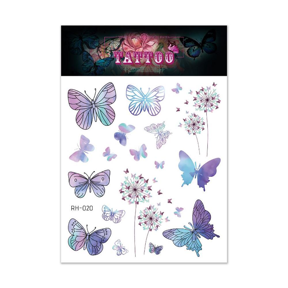 Waterproof 3D Colorful Butterfly Tattoo Sticker - High-End Fashion Tattoos