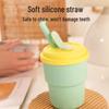 Korean Style Silicone Straw Cup: Drop & Heat Resistant Baby Training Cup