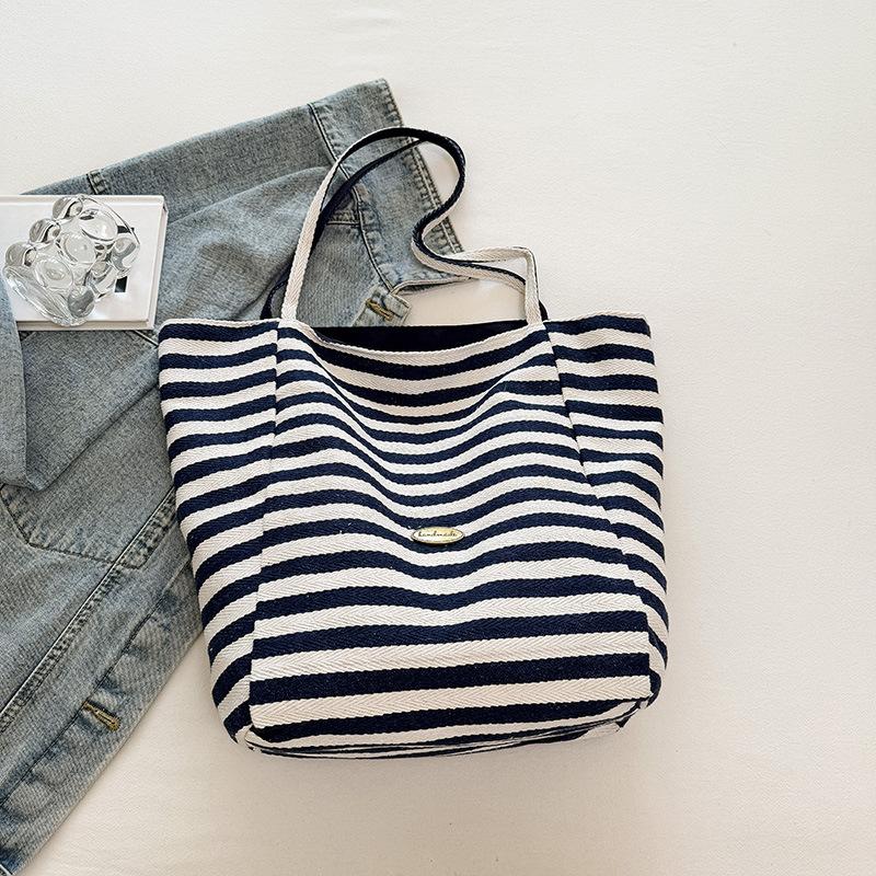 Casual Fashion Foreign Style Simple Bag Women's Spring and Summer Lazy Style Large-capacity Tote Bag Student Class Shoulder Bag