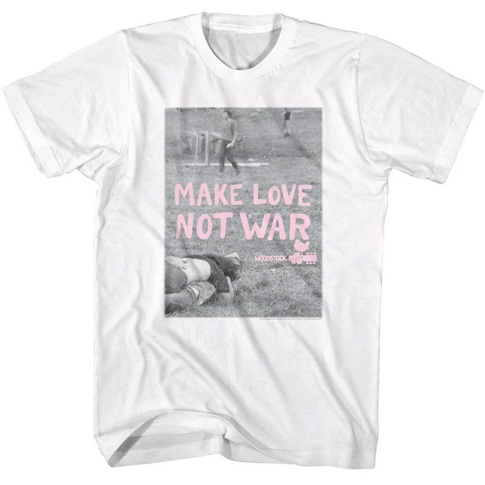 Woodstock - Make Love Not War Poster - American Classics - Solid White Sho 150