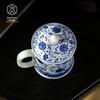 Jingdezhen Hand-painted Blue & White Ceramic Tea Cup