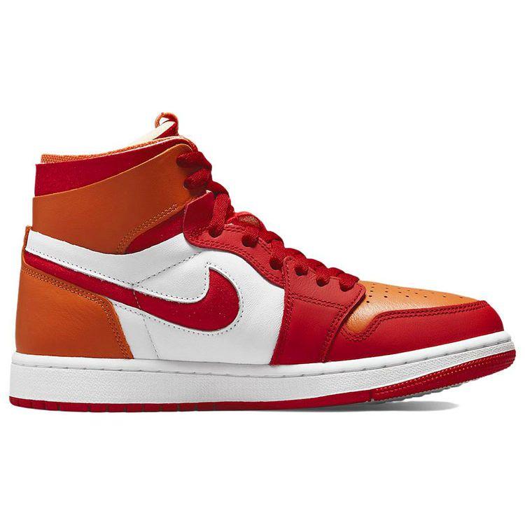 Air Jordan 1 Zoom Air Comfort Fire Red Hot Curry Women Sneakers White CT0979-603
