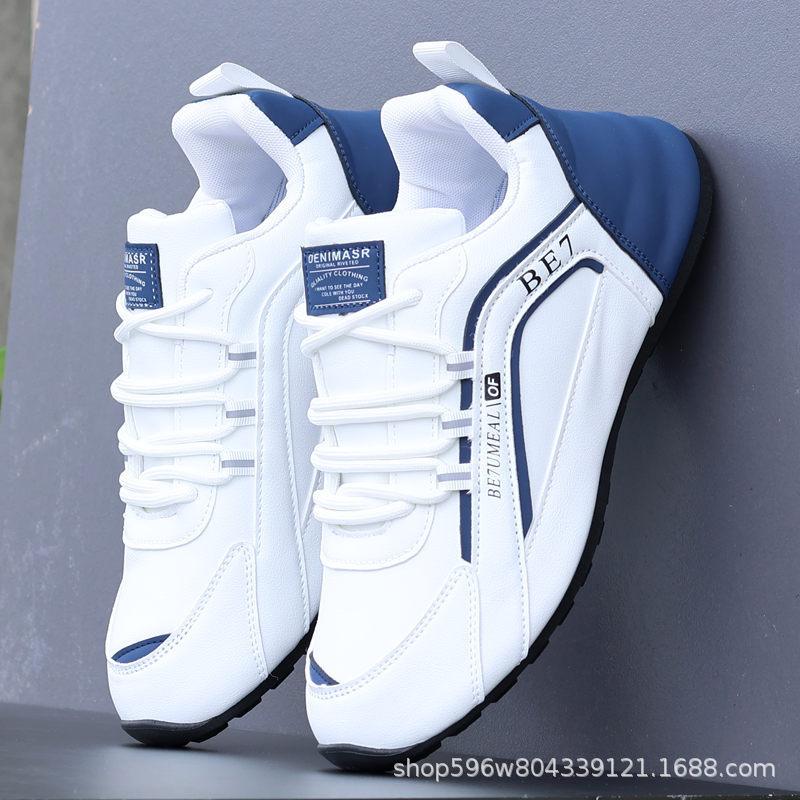 

2024 new autumn and winter spot men s shoes leather sports shoes versatile trend waterproof soft sole running casual shoes 44