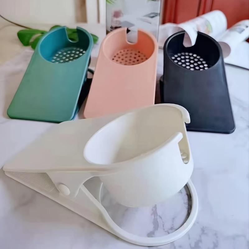 Creative Water Cup Clip Rack Table Side Cup Holder Clip Office Desktop Supplies Plastic Storage Table Side Clip