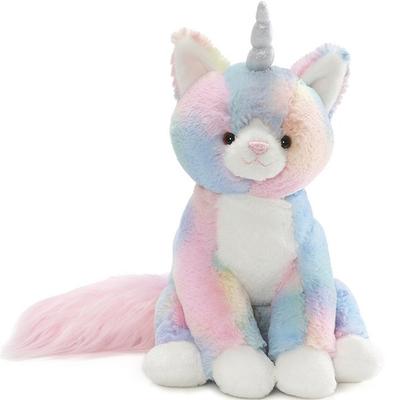 Gund Rainbow Unicorn Cat Doll, Mixed Colors, 32cm, Popular Toys for Korean Children