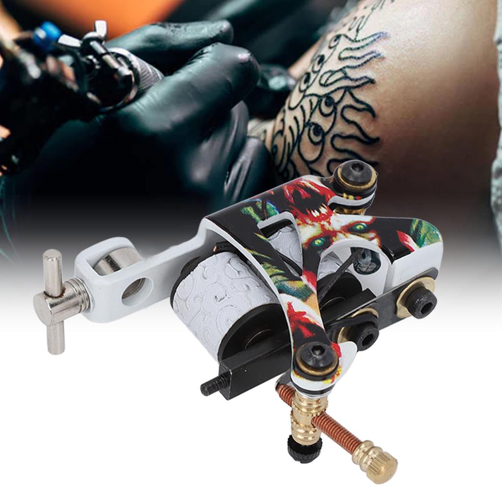 10 Wraps Tattoo Coil Machine High Accuracy Stable Liner Shader Tattoo Machine for Tattoo Artists