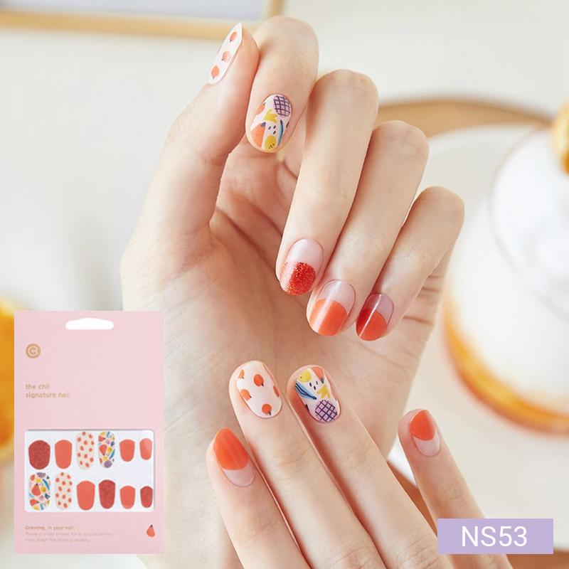 Cute Pastel Nail Stickers 24pcs | Press-On Strips, Bunny, Bear&Star Designs, Easy Peel