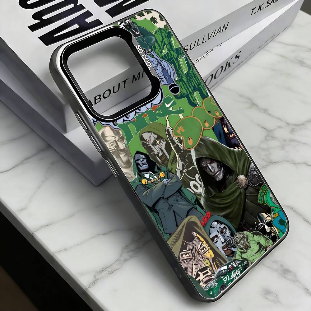 MF-DOOMs-Rapper Phone Case For iPhone 17,16,15,14,13,12,11 Plus,Pro Max,XS,Colorful Silver Phone case Funda Cover