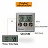 Portable Hangable Digital Cooking Thermometer Probe Sensor Professional Oven Timer Strong Magnetic Safty BBQ Heat Meter Kitchen