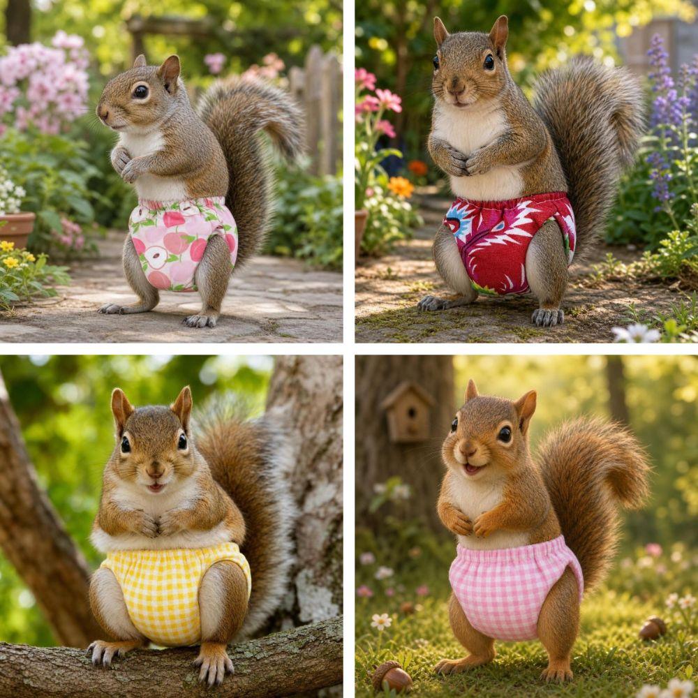 Elasticity Pet Menstruation Diaper Breathable Squirrel Underwear Incontinence Care