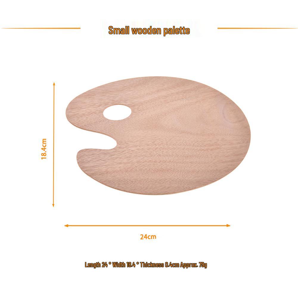 

Christmas Art Oil Painting Wood Oval Palette for Students