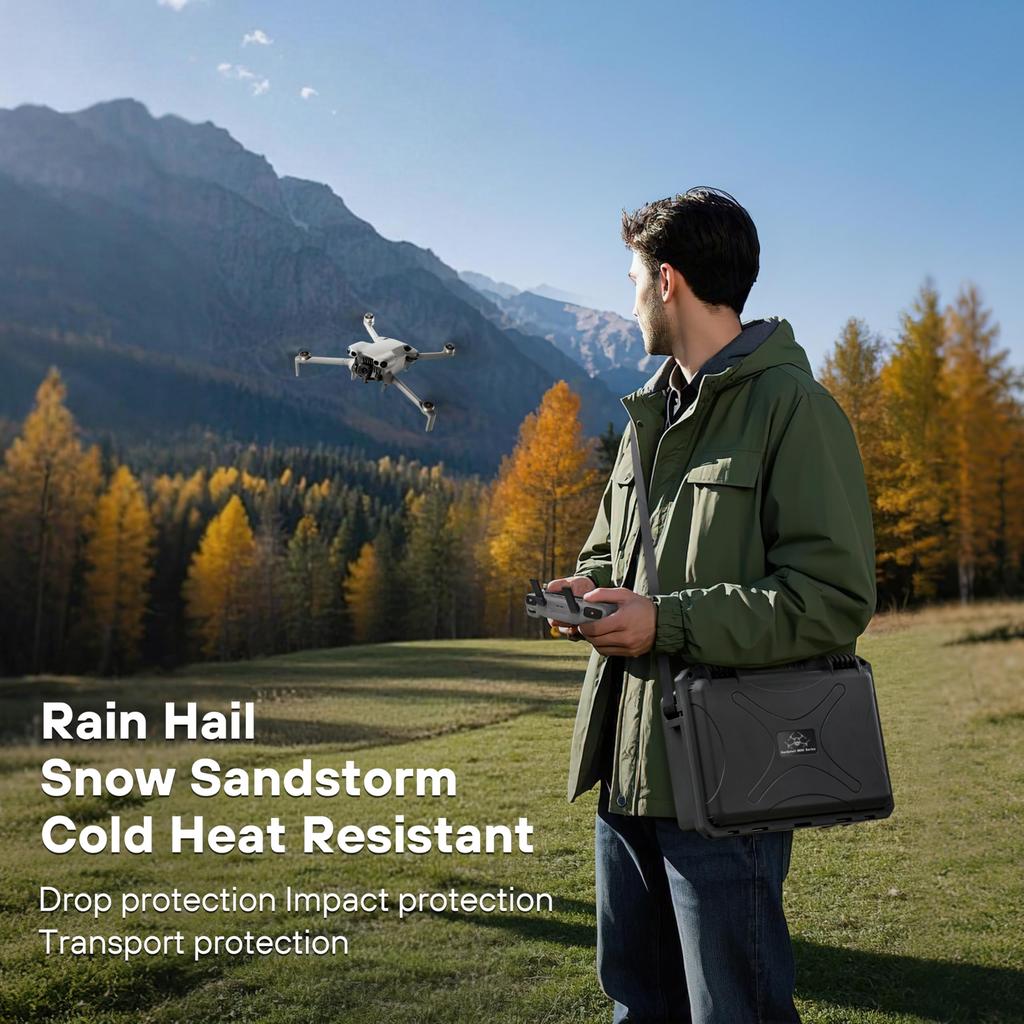 STARTRC Mini 5 Pro Hard Waterproof Hard Carrying Case for Mini 5 4 3 Accessories Case, Pro/Mini Pro/Mini (RC2/RC-N3)