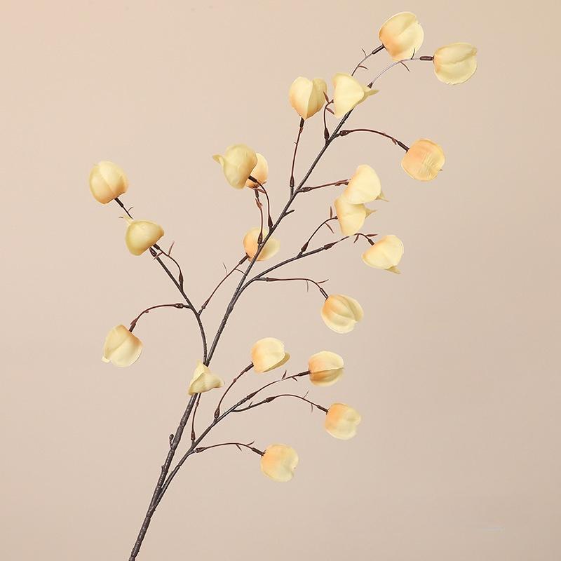 3pcs Artificial Flowers 100cm Silk Girl Fruits Branches Restaurant Decoration Simulation Autumn Lantern Fruit Green Plants