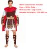 Disfraz de Guerrero Gladiador Romano para Hombre Adulto con Capa Atuendo Cosplay de Soldado Griego Antiguo para Fiesta de Halloween Carnaval