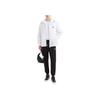Emporio Armani EA7 SS24 Letter Logo Bedrukte Hoodie met Rits Losse Lange Mouwen Jas Heren jassen Wit 3DPB17-PN5ZZ-1100