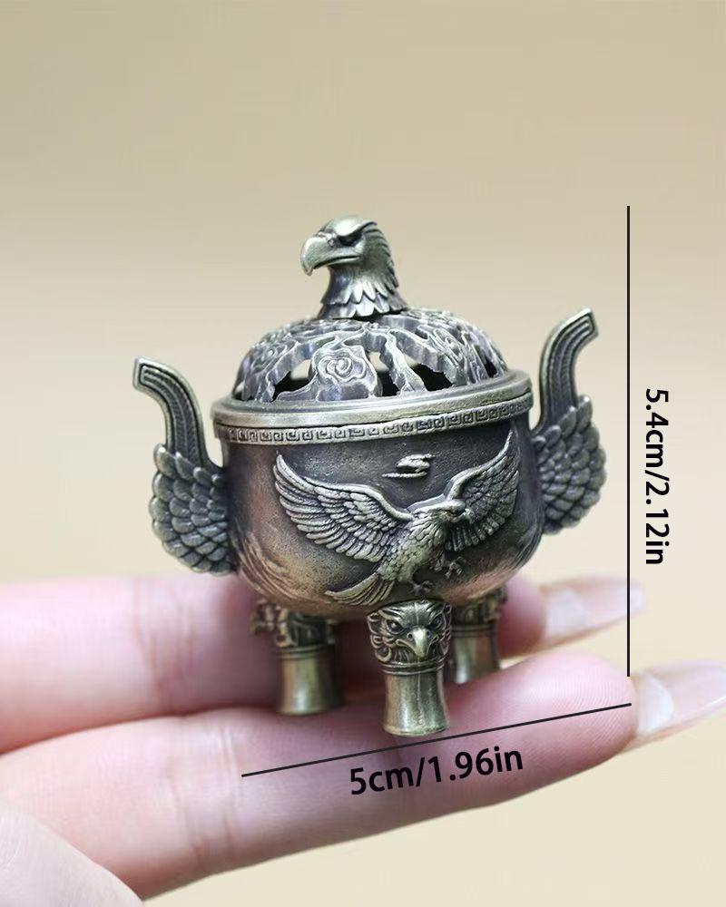 

New Alloy Camel Incense Burner Hollow Out Four Legged Stick Holder Mini Sandalwood Censer Home Decoration