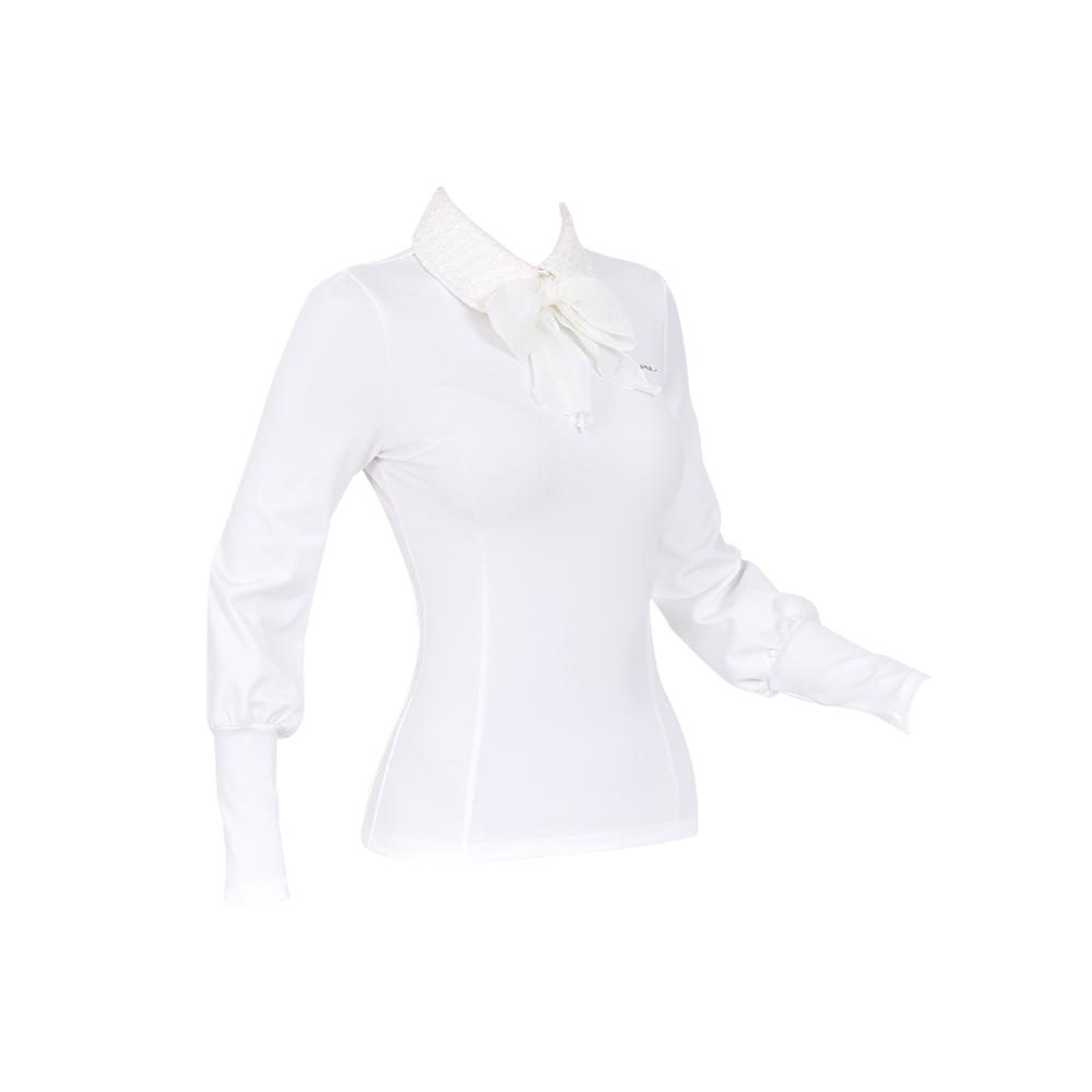 J.JANE Tweed Scarf T-Shirt (White)