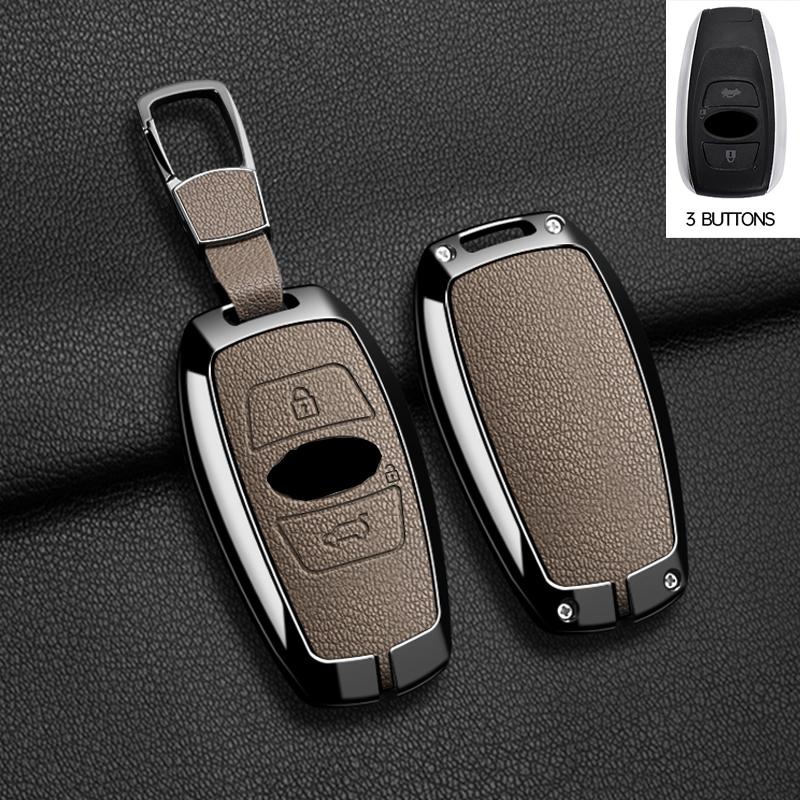 Zinc Alloy Car Key Case Cover Keychain For Subaru BRZ XV SV Forester Legacy Outback Crosstrek Impreza WRX Ascent Key Accessories