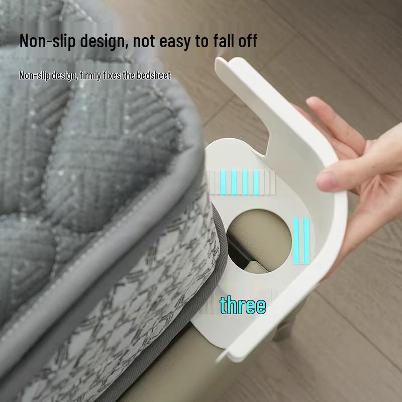 Non-Slip Quilt Cover Clips with Invisible Snap Fasteners