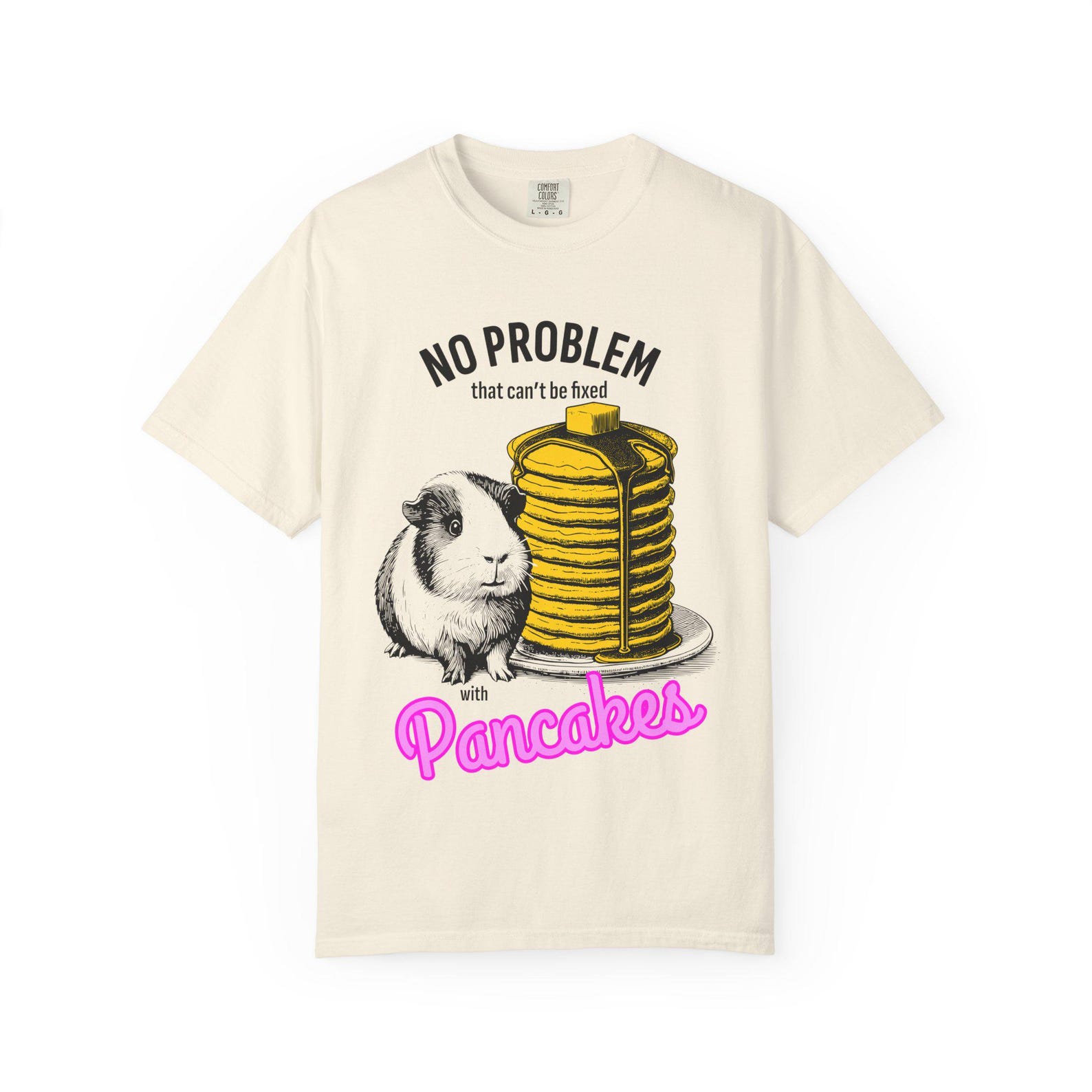 Guinea Pig Pancakes T-Shirt | Funny Breakfast Tee 3XL