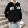 Men's High Street Trend Baseball Jacket - Spring/Autumn Loose Fit, Hong Kong Style Casual Outerwear