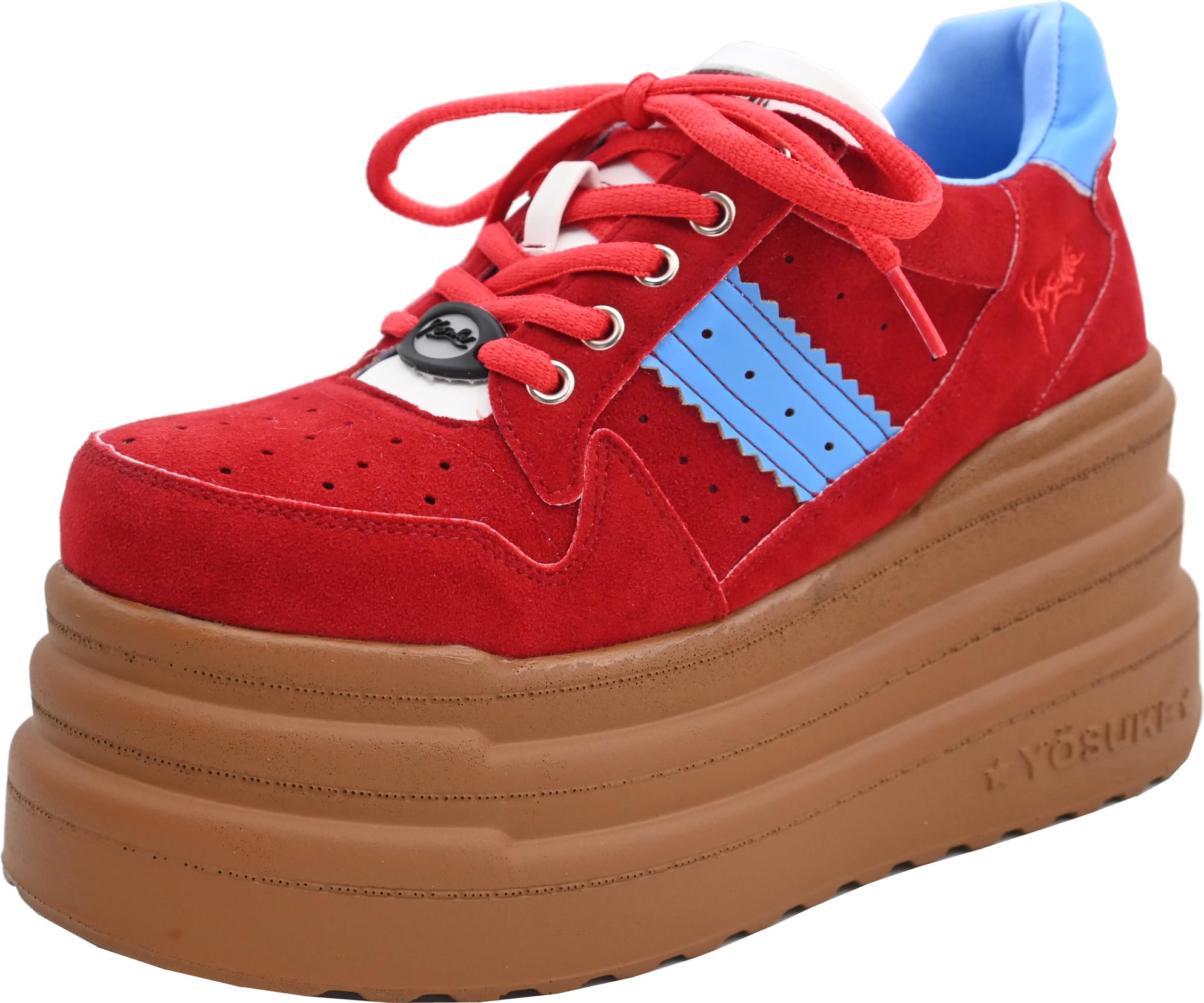 

Yosuke Platform Shoes, 2710023, Women s, Red Combination, Size 24.0 cm