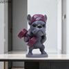 Fitness Enthusiast French Bulldog Statue Gym Creative Ornaments Desk Decoration Lovely Animal Sculpture Room Aesthetic Decor