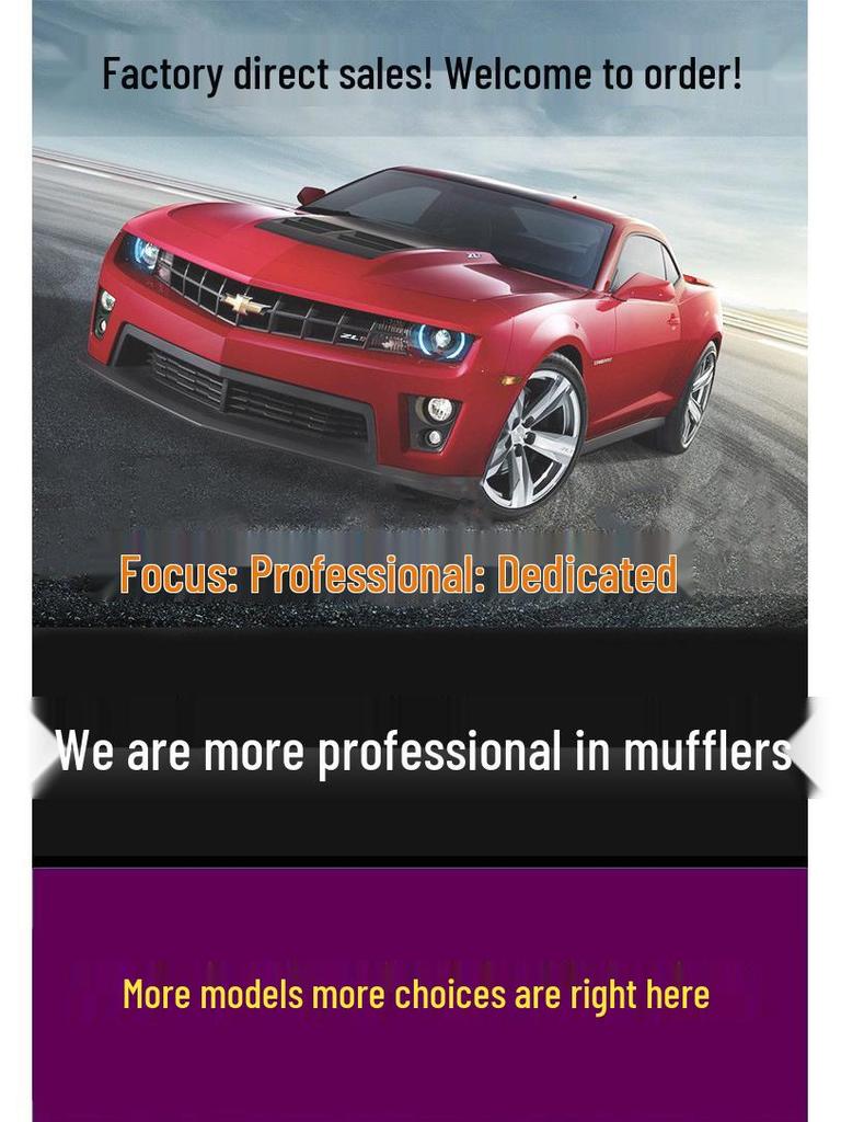 Universal Tailpipe for Cruze, Focus, Fit, Excelle, Venucia, Corolla, Trumpchi, IX25