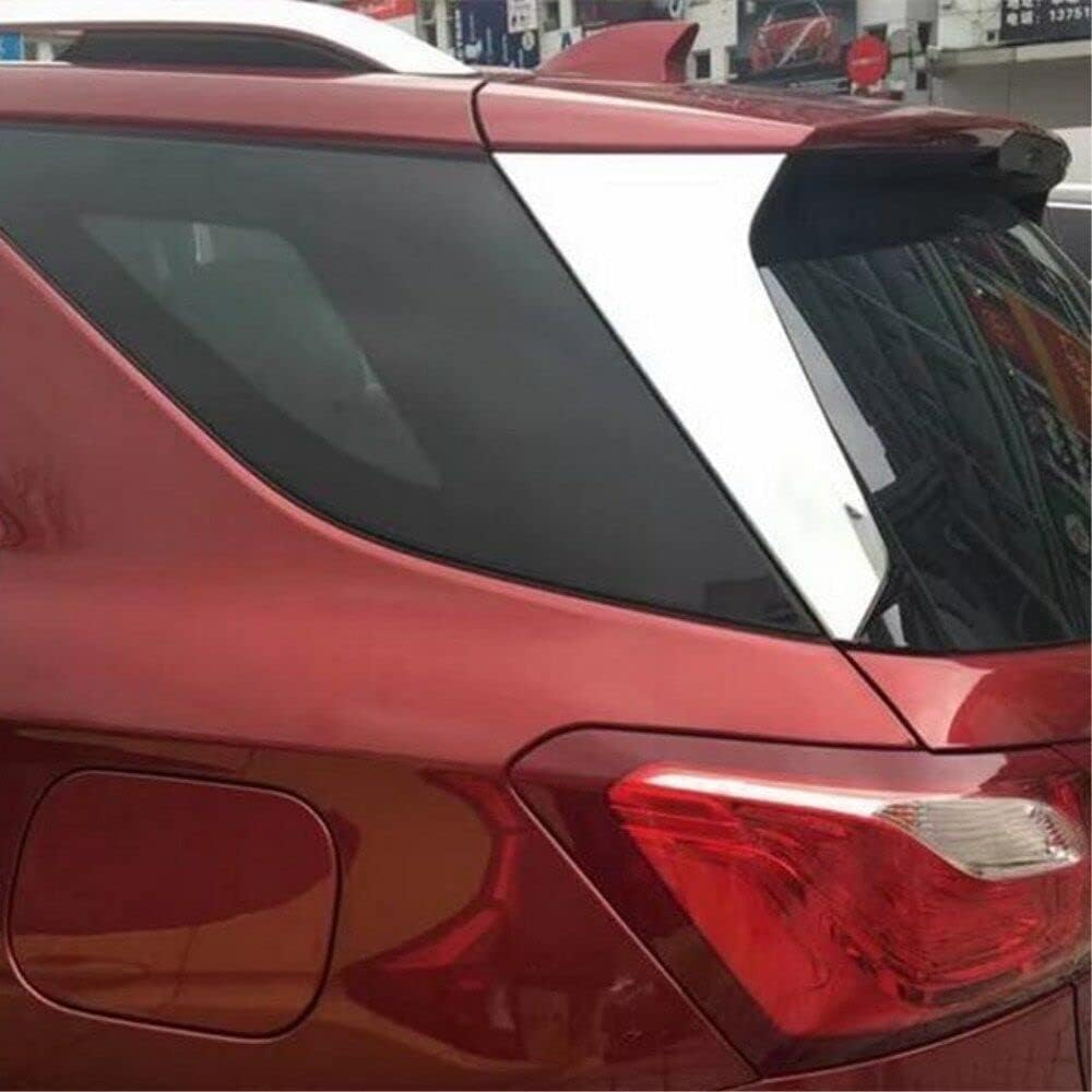ERIDANUS Подходит для Chevrolet Equinox 2018-2023 Накладки на задние окна Пара Накладки на боковые стойки багажника Спойлер(Серебристый хром) АБС 2 шт.