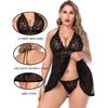 New Women's Sexy Lingerie Lace Mesh Lace-up Strap Nightdress